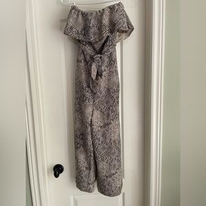 Aritzia Babaton Snakeskin Jumpsuit